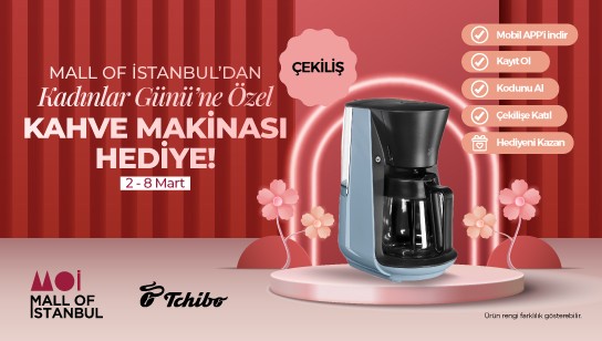 Kadınlar Günü'ne Özel Kahve Makinası Hediye